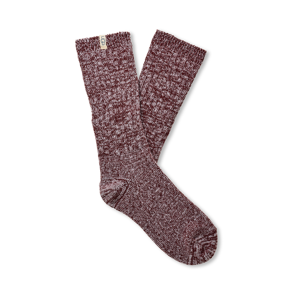 UGG Women's Rib Knit Slouchy Crew 3 Pack in Chroma Pink / Putty / Wild Grape